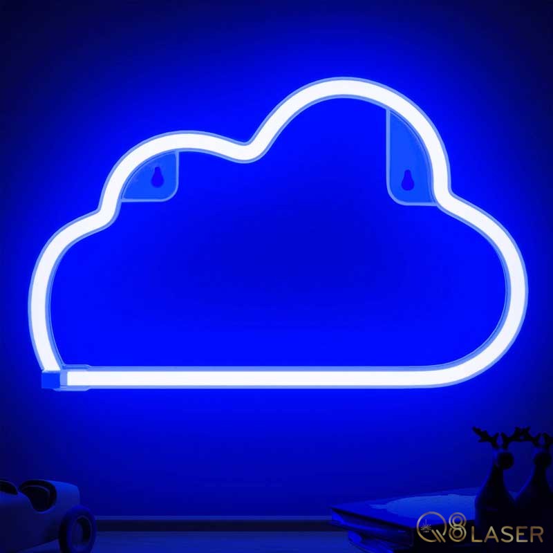Bảng hiệu đèn neon hình đám mây