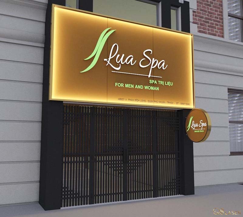 biển spa đơn giản