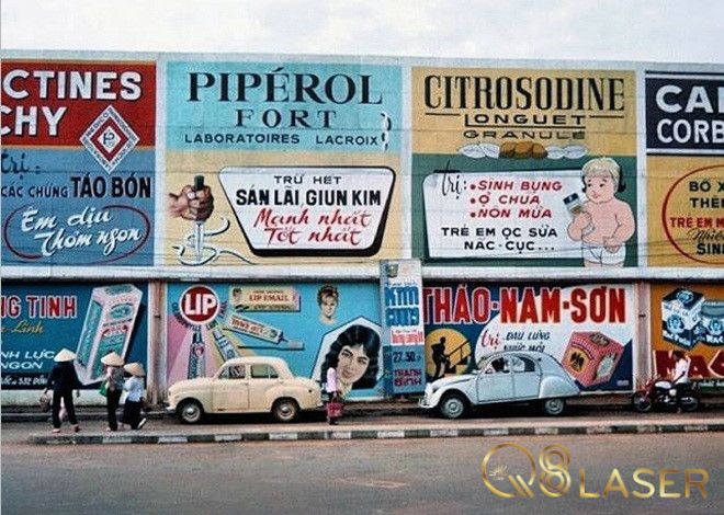 Mẫu biển quảng cáo retro Sài Gòn