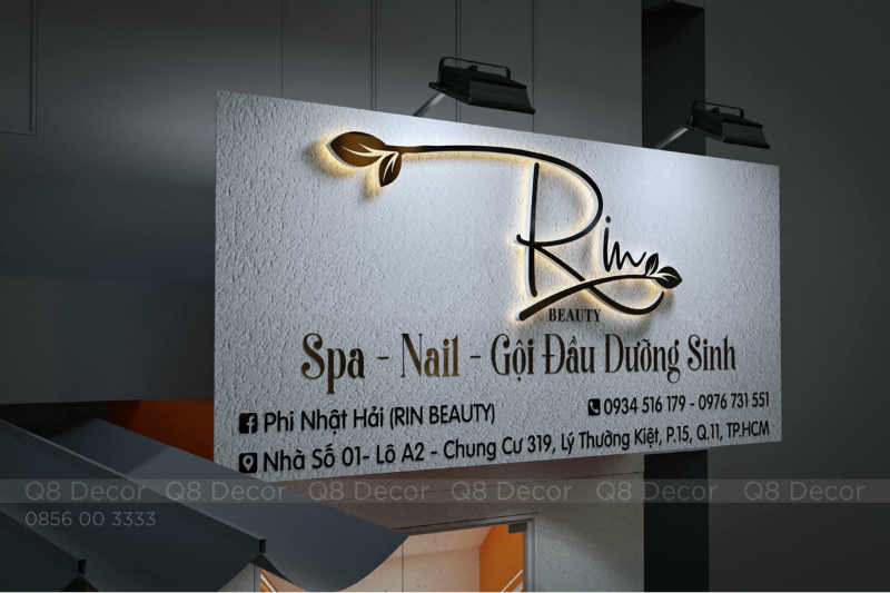 Bảng hiệu chữ nổi Inox - biển quảng cáo quận 11