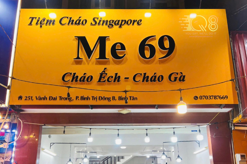 Bảng hiệu chữ nổi Inox - biển quảng cáo Quận Bình Tân