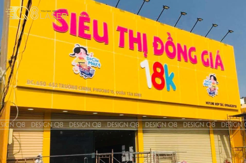 Bảng hiệu chữ nổi Inox - Biển quảng cáo quận Tân Bình