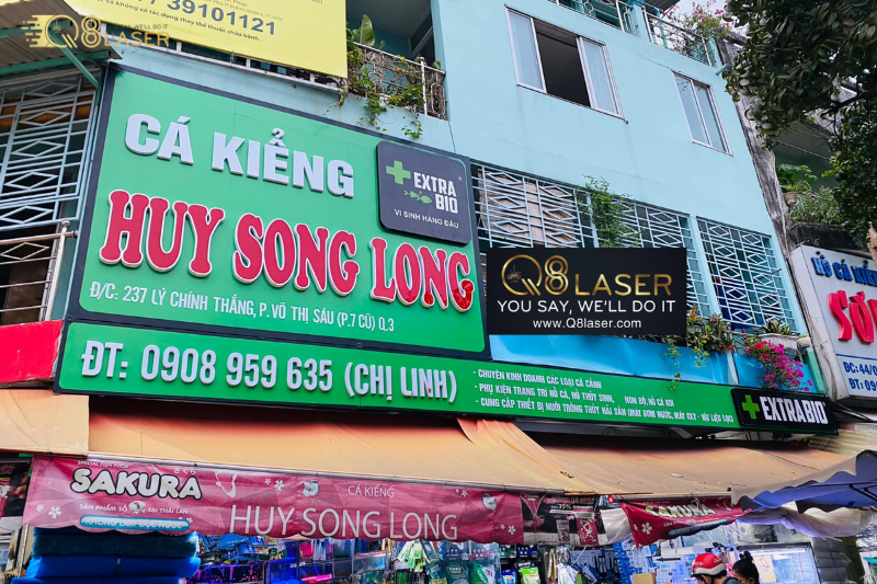 Quy Trình Lắp Đặt biển quảng cáo Quận 3 của Q8 Laser Việt Nam