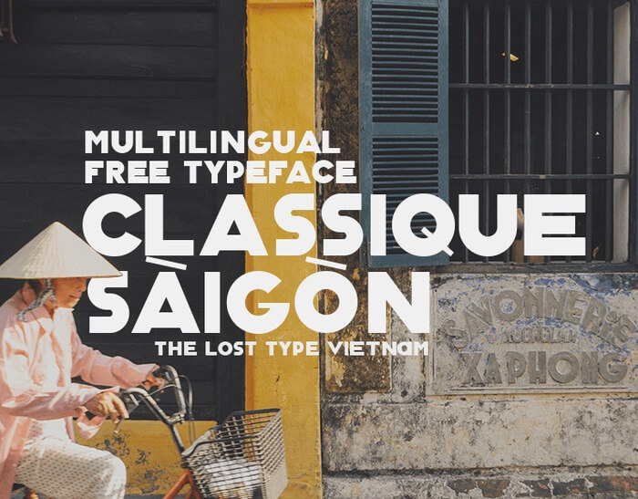 Font chữ nổi Classique saigon typeface