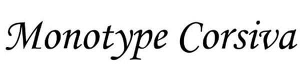 Font chữ nổi Monotype Curvosa
