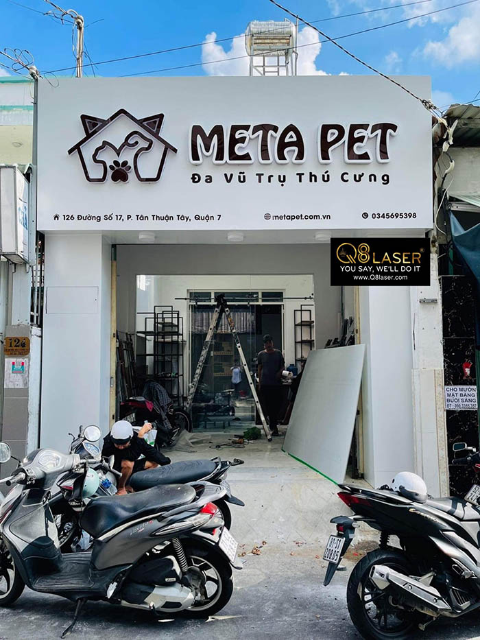 Làm bảng hiệu pet shop Q8 Laser Việt Nam