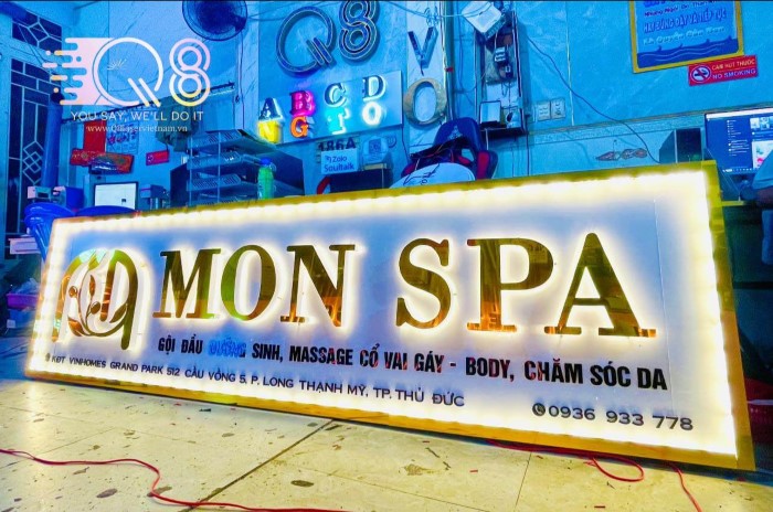 bảng spa đẹp 