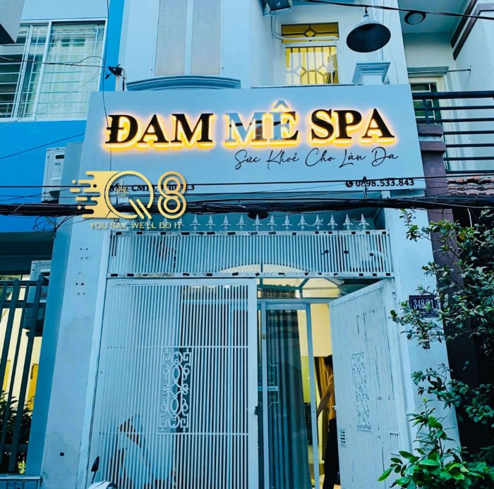 Mẫu Bảng hiệu spa đẹp 