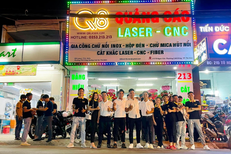 Vì sao chọn Q8 Laser Việt Nam để thi công vách logo?