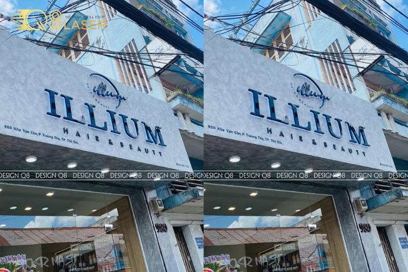 Bảng hiệu alu chữ nổi đẹp mắt