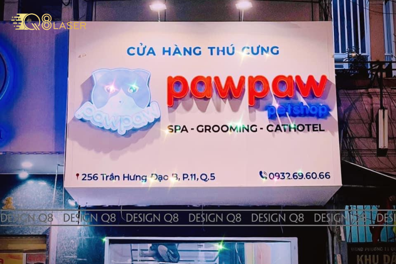 Bảng hiệu cho cửa hàng thú cưng tại Lai Châu
