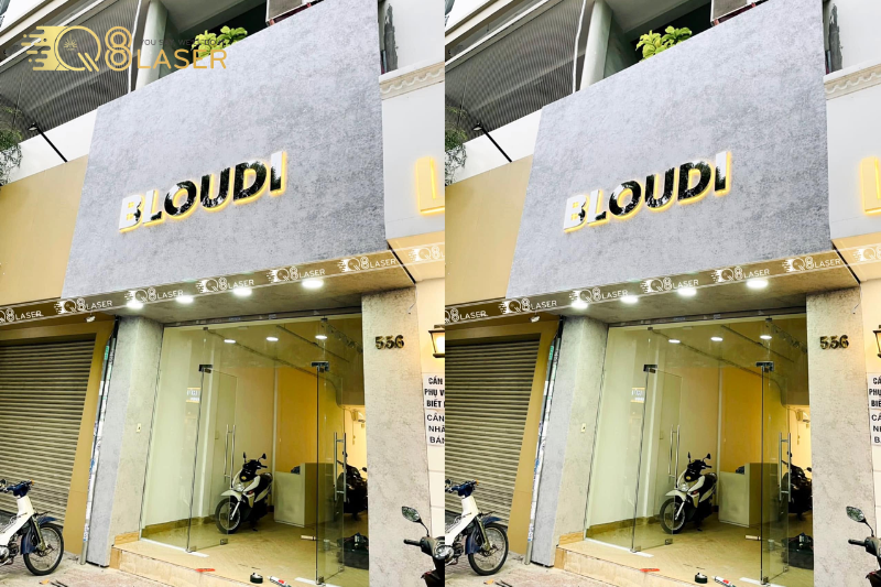 Bảng hiệu kính in UV cho văn phòng