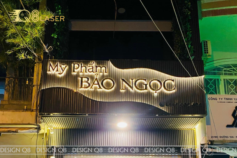 Bảng hiệu tại Cà Mau dành cho quán cafe nhỏ gọn