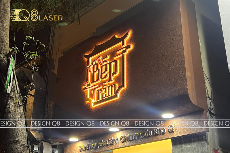 Bảng hiệu tại Cà Mau kiểu hộp đèn decal ấn tượng