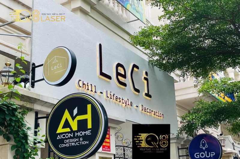 Bảng hiệu tại Cà Mau phong cách spa cao cấp