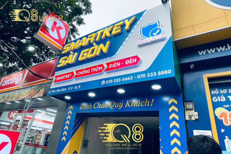 Biển hiệu chữ nổi Inox - biển hiệu tại Hồ Chí Minh
