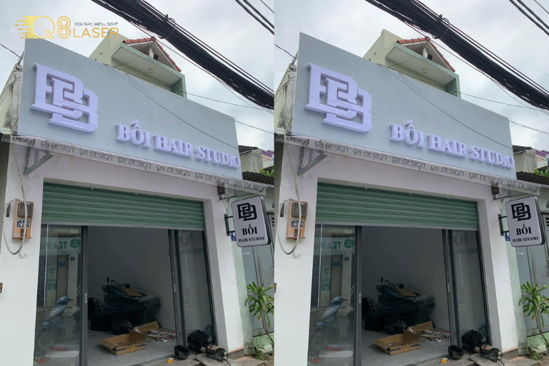 Biển hiệu mica gắn LED thu hút