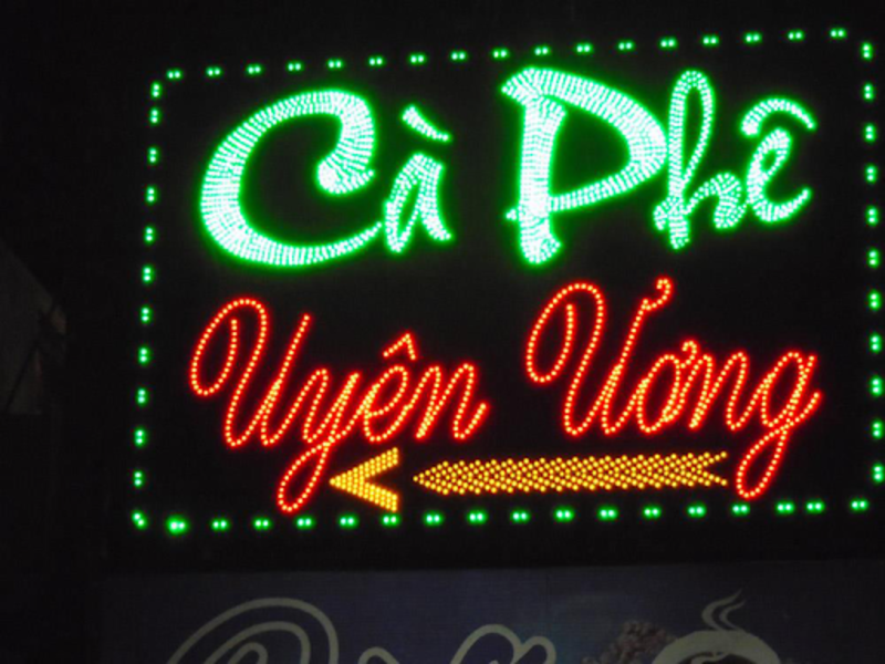 Bảng led ma trận đẹp cho quán cà phê