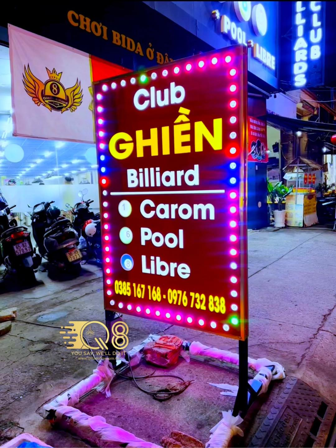 Bảng vẫy đèn led club