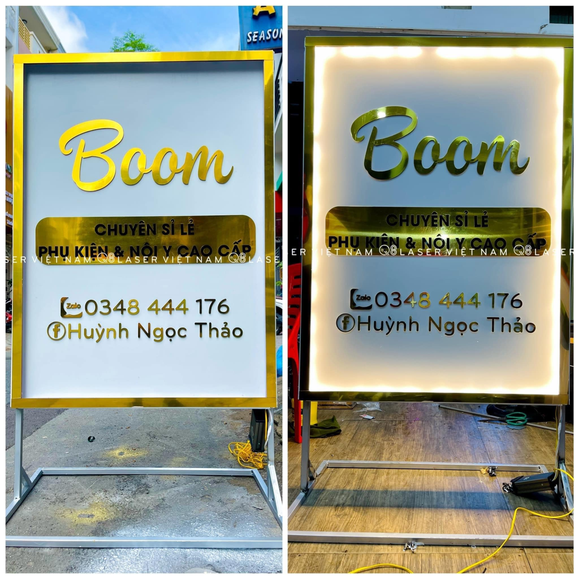 Giá biển led vẫy phụ kiện nội y cao cấp