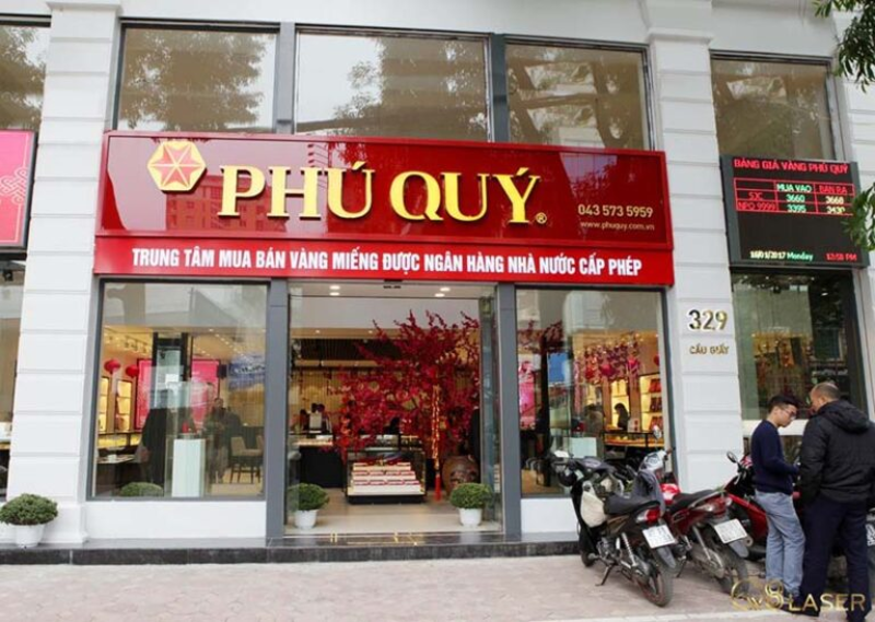 Màu sắc bảng hiệu tiệm vàng