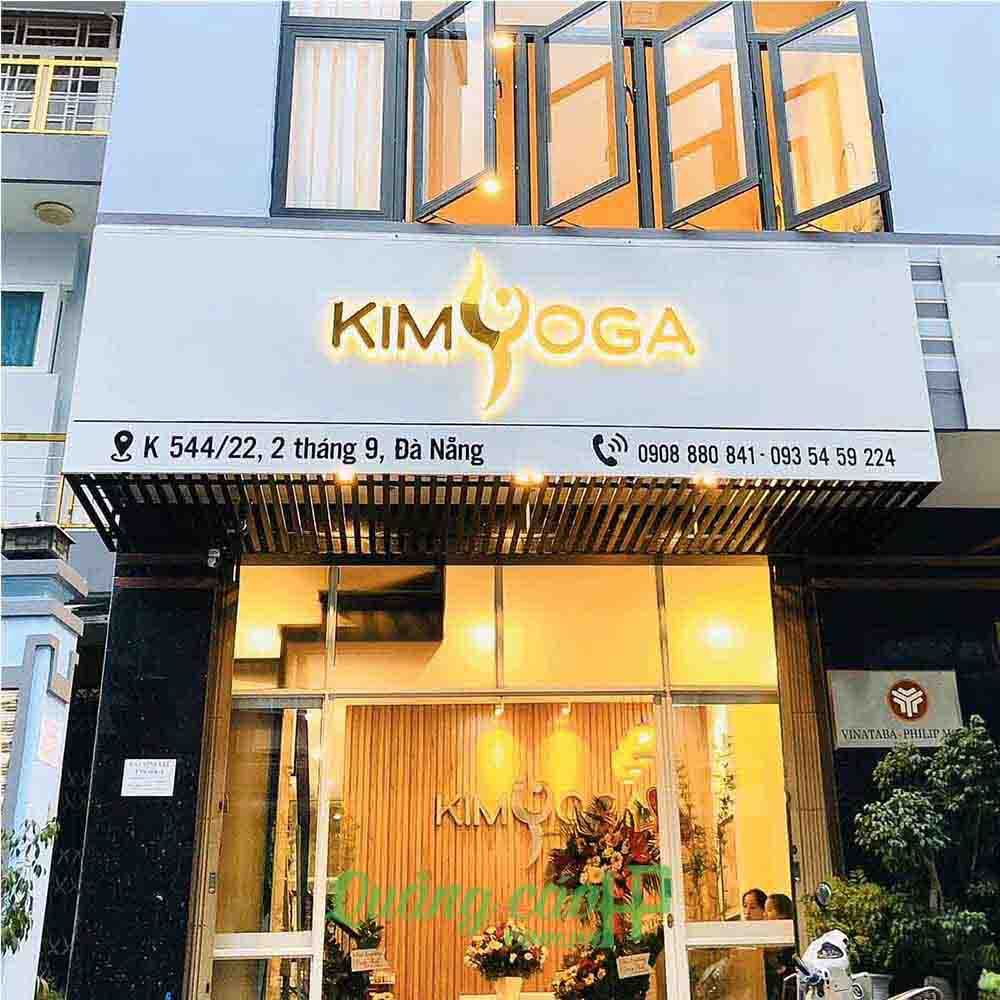 Bảng hiệu alu chữ nổi mica - Bảng hiệu yoga
