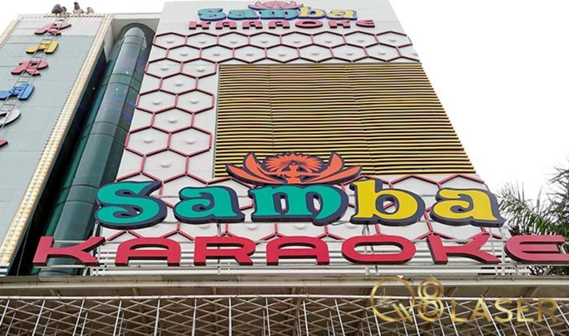 Bảng hiệu karaoke Inox sang trọng, bền đẹp