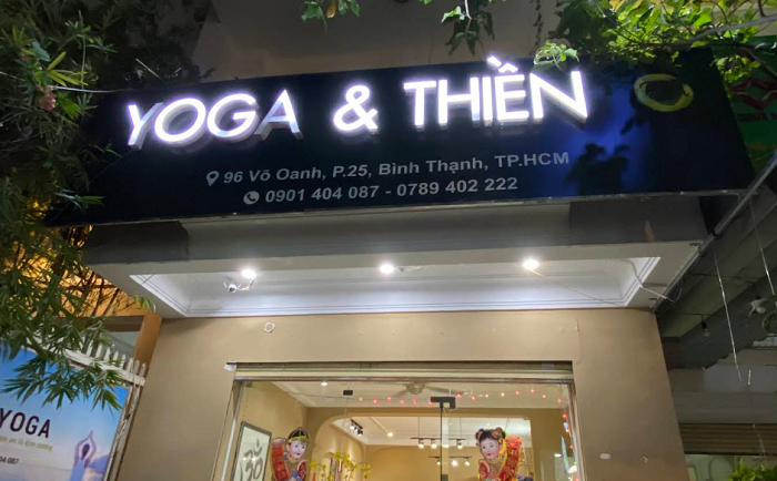 Bảng hiệu yoga chữ nổi LED