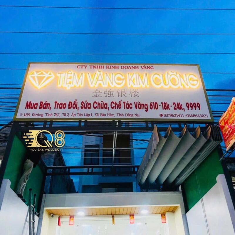 Báo giá làm bảng hiệu quảng cáo công ty bằng Alu
