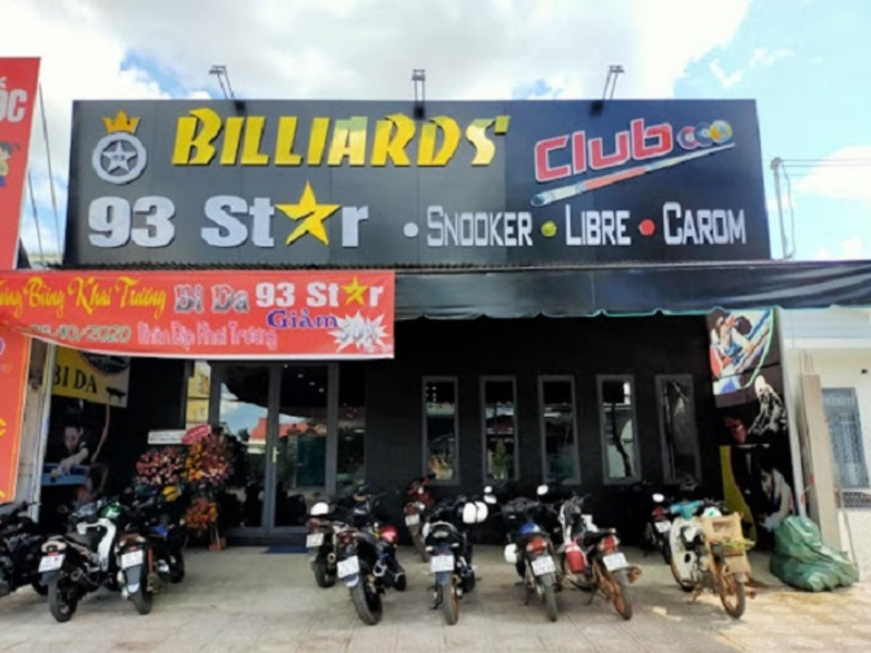 Font chữ và bố cục bảng hiệu bida