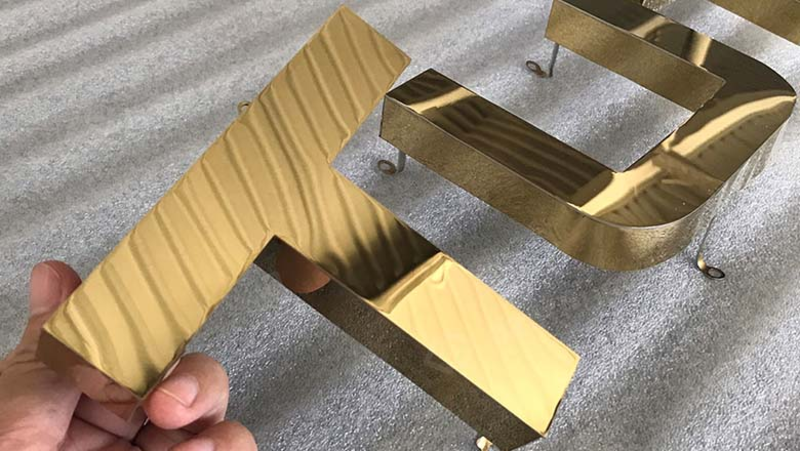 Gia Công Chữ nổi Inox Vàng Giá Rẻ Theo Yêu Cầu