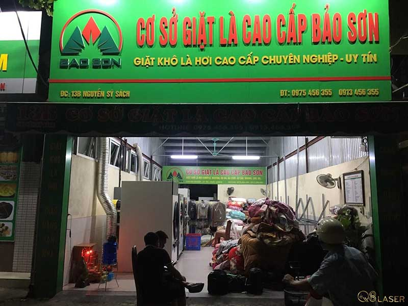 Gợi ý thiết kế bảng hiệu giặt sấy giá rẻ cho tiệm nhỏ