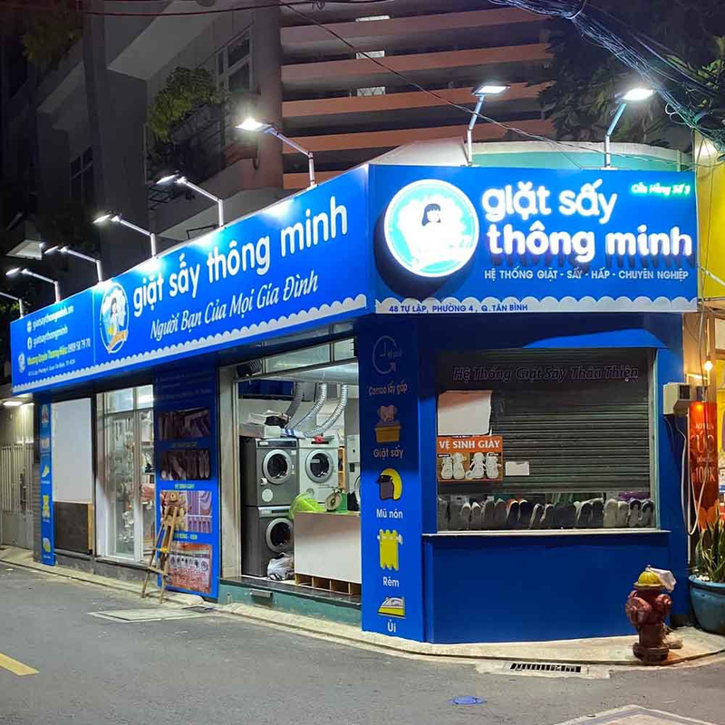Mẹo thiết kế bảng hiệu giặt sấy đẹp và thu hút khách hàng