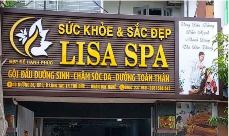 Bảng hiệu massage phong cách sang trọng – hiện đại