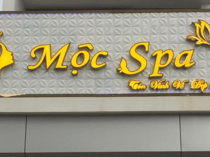 Bảng hiệu massage phong cách thiên nhiên – thư giãn