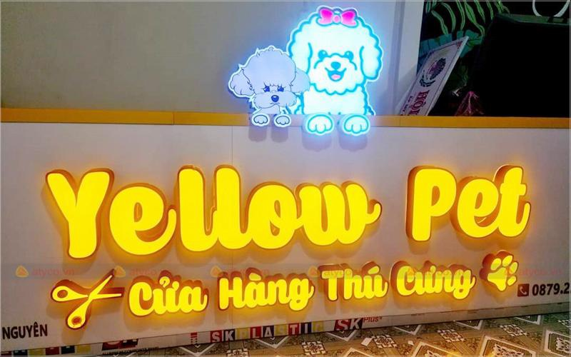Bảng hiệu pet shop bằng mica