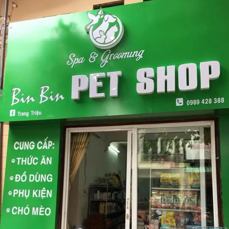 Bảng hiệu pet shop - Phong cách hiện đại, năng động