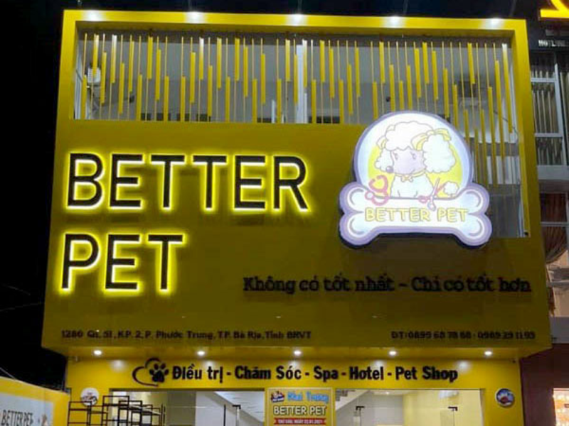 Bảng hiệu pet shop - Phong cách thiên nhiên, thân thiện
