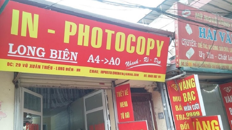 Bảng hiệu photocopy alu