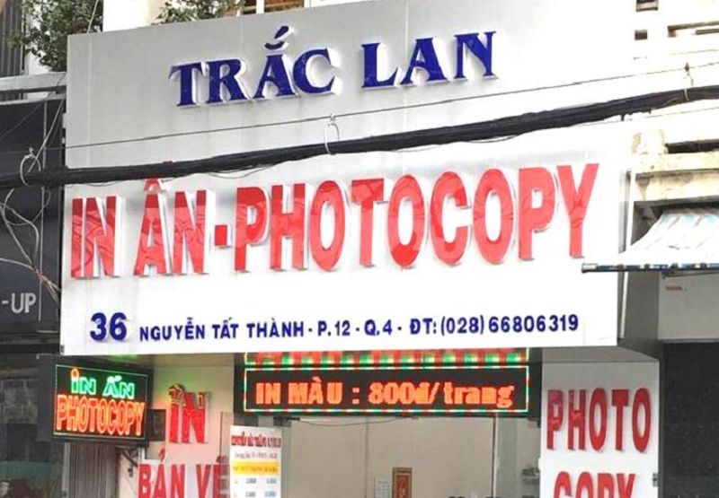 Bảng hiệu photocopy bạt hiflex