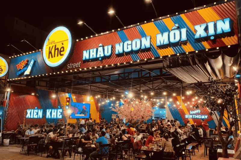 Bảng hiệu quán nhậu hải sản