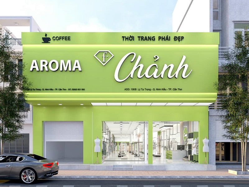 Bảng hiệu shop quần áo bằng mica