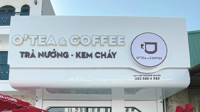 Bảng hiệu trà sữa bằng mica