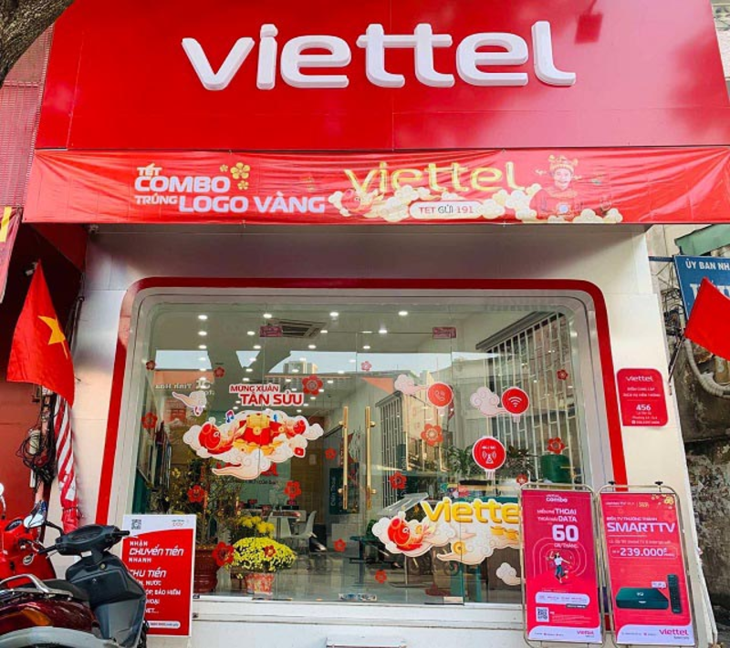 Bảng hiệu Viettel 3D cao cấp