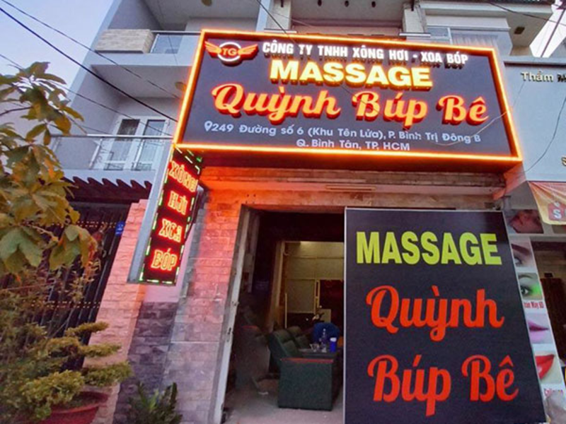 Chất liệu làm bảng hiệu massage phổ biến