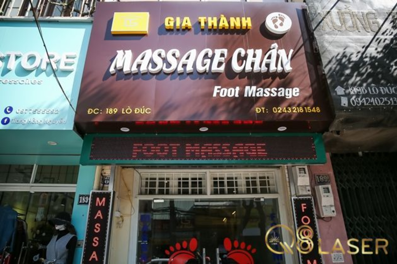 Gợi ý phối màu bảng hiệu massage