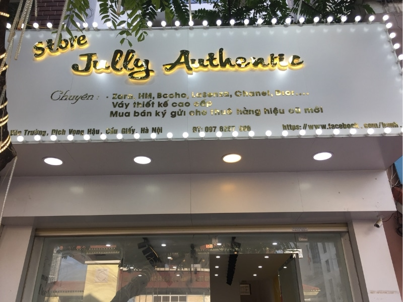 Lưu ý khi thiết kế bảng hiệu shop quần áo