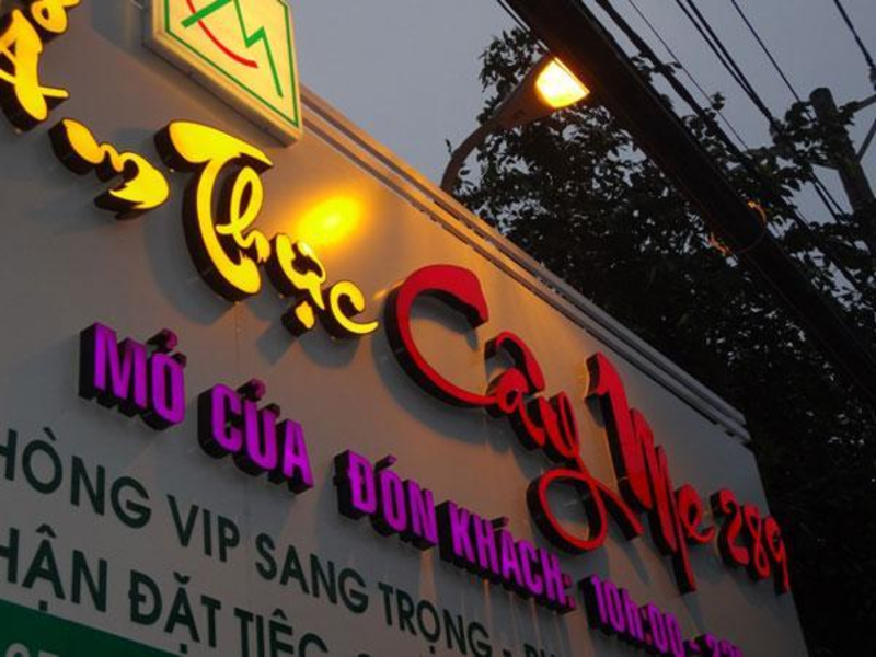 Mẫu bảng hiệu quán nhậu bằng inox hoặc chữ nổi