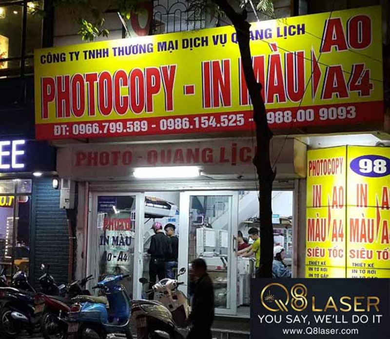 Tại sao tiệm photocopy cần bảng hiệu nổi bật?