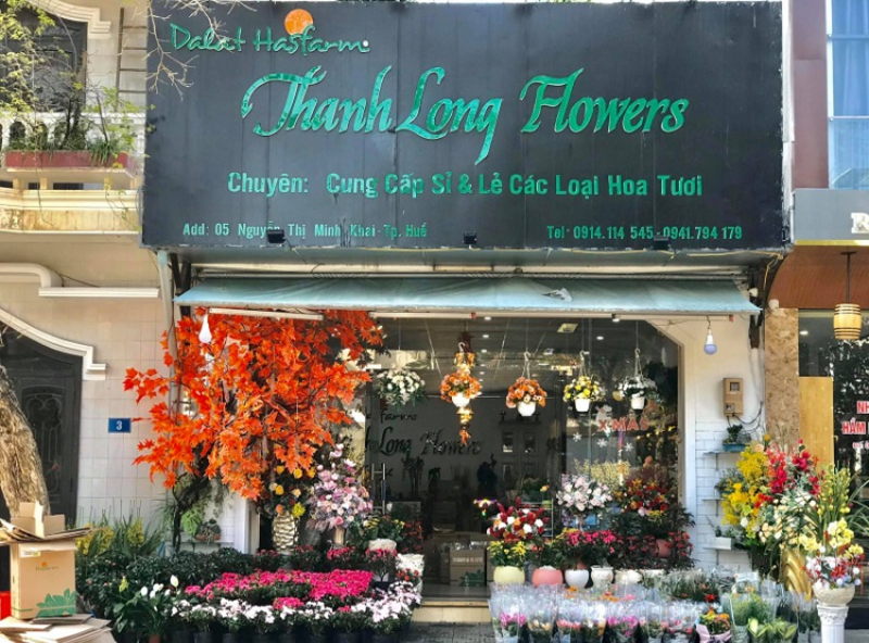 Bảng hiệu hoa tươi bằng alu